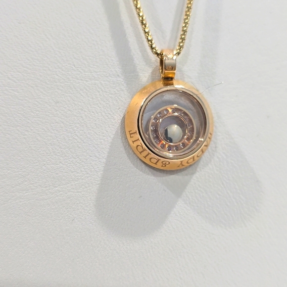 ✅ CHOPARD Happy Diamonds 18K Yellow Gold Pendant + 18K Chain ⭐ A Classic Chopard - Picture 14 of 17